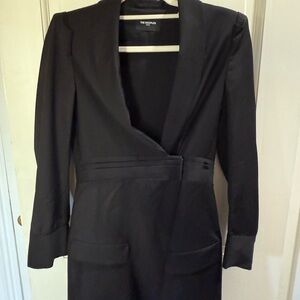 The Kooples Black Women's Tuxedo Dress